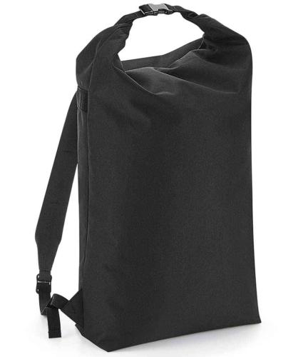 BagBase Icon Roll-Top Backpack - BLK - ONE